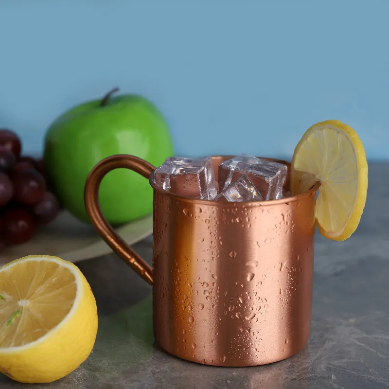 Copper Wine Glass Cocktail Mug Bar Cold Drink Pure Copper Cup - Image 3