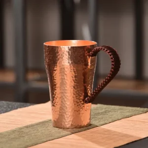 Handcrafted 13.53oz Copper Coffee Mug