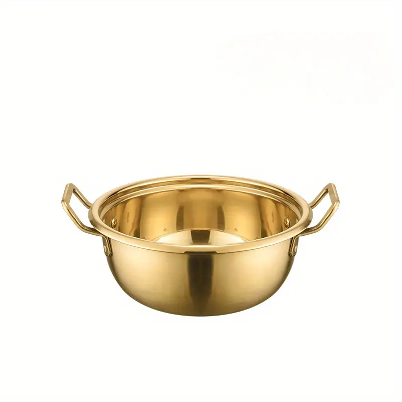 1pc 304 Stainless Steel Ramen Noodle Pot with Lid