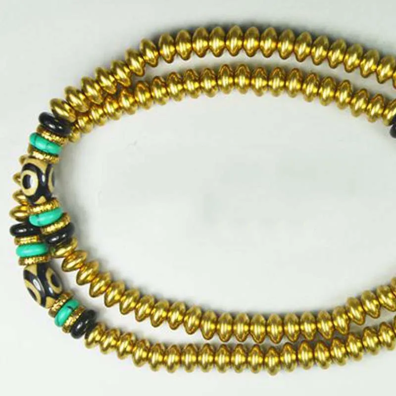 Pure Copper Abacus Beads Nepalese Copper Beads Bracelet - Image 3