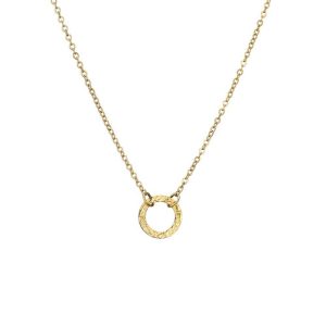 Monogrammed copper necklace