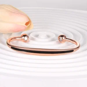 Copper Magnetic Cuff Bangle for Women