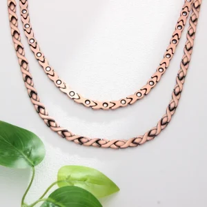Vintage Magnetic Necklace with Adjustable Length