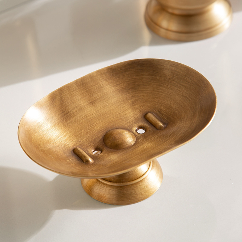 American Copper Bathroom Kit Toiletry Set Toothbrush Cup Holder Mouthwash Cup Hand Sanitizer Bottle Soap Box - Image 2