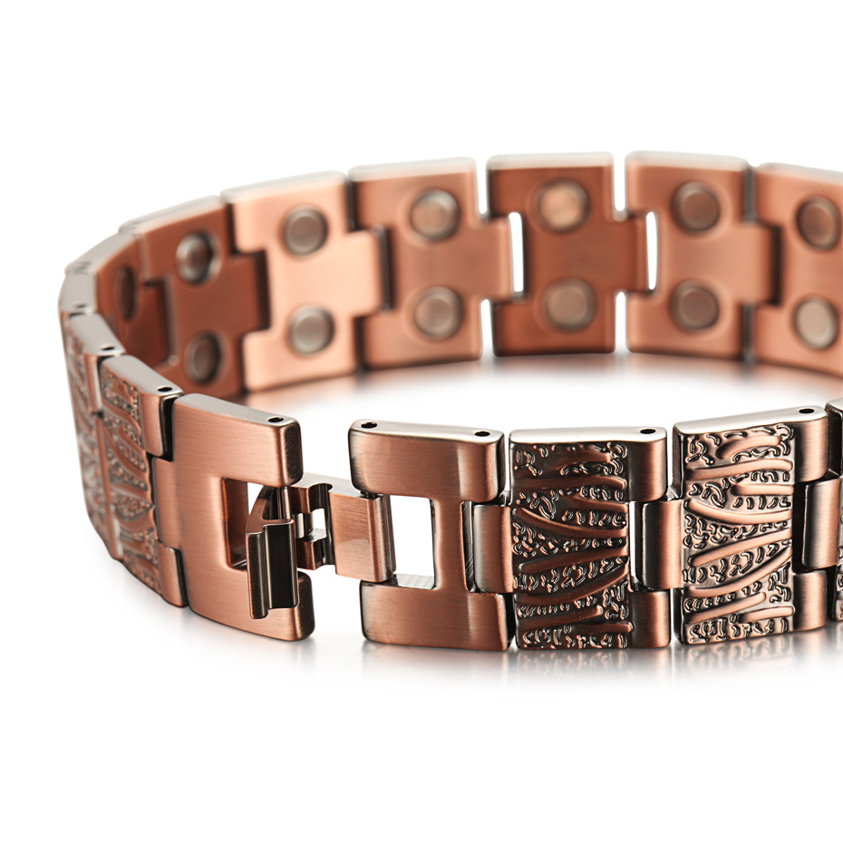 Dragon double row magnet copper bracelet - Image 4