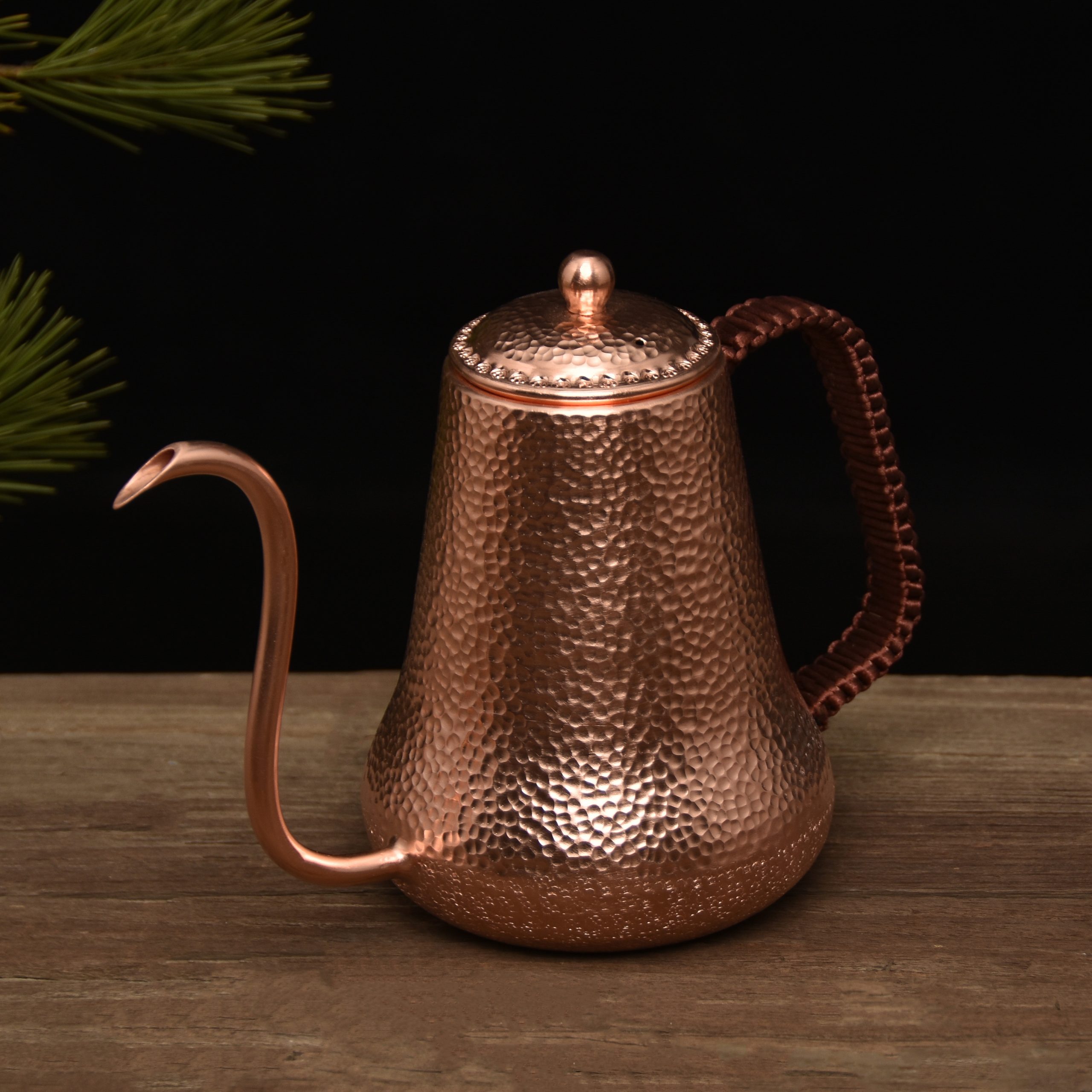 Hand Pounding Coffee Brewing Copper Pot - Image 5
