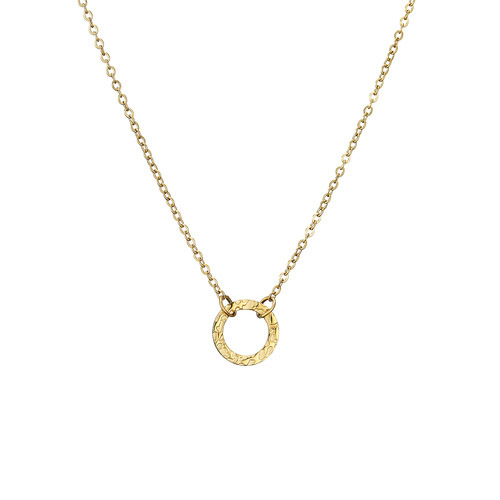 Copper ring necklace