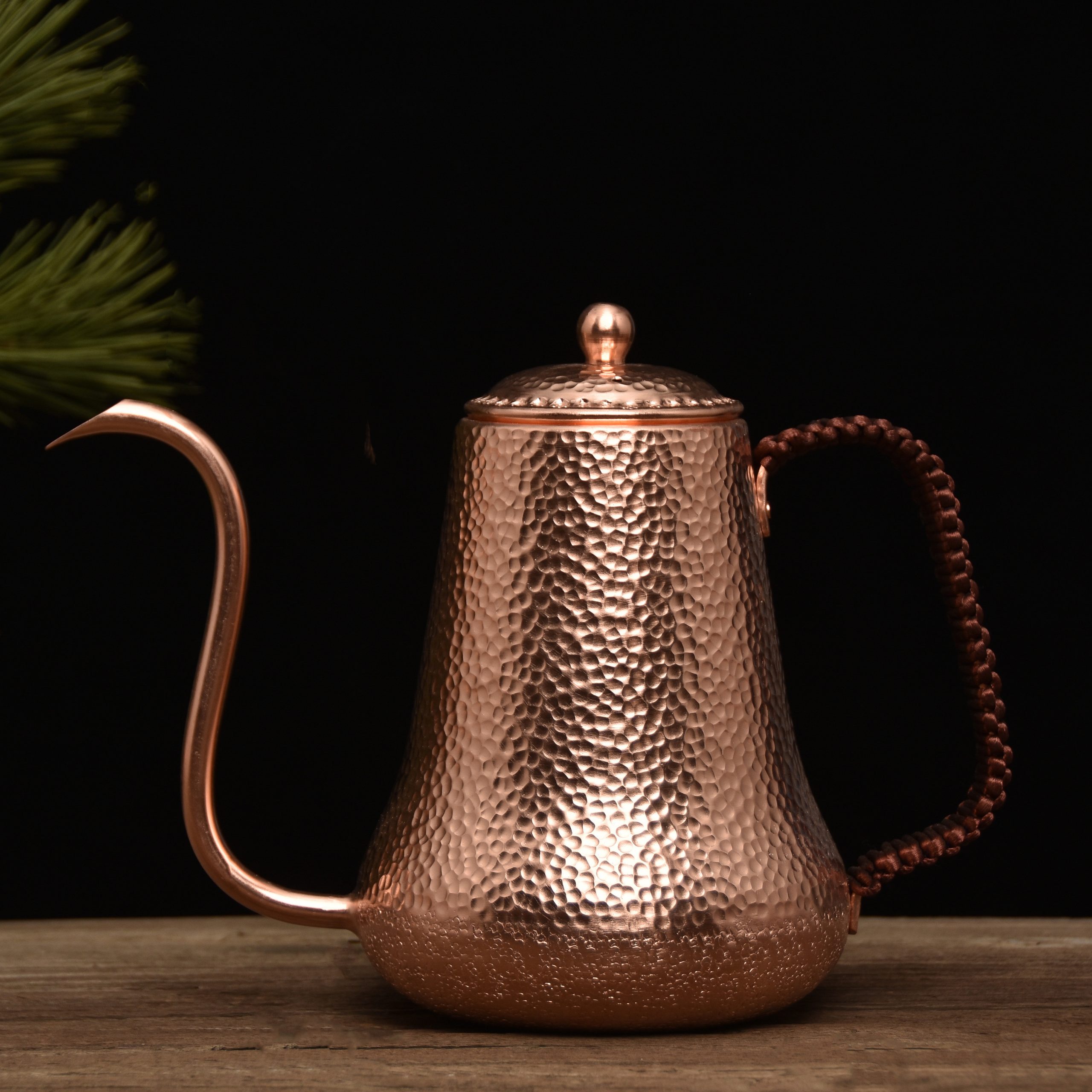 Hand Pounding Coffee Brewing Copper Pot - Image 4