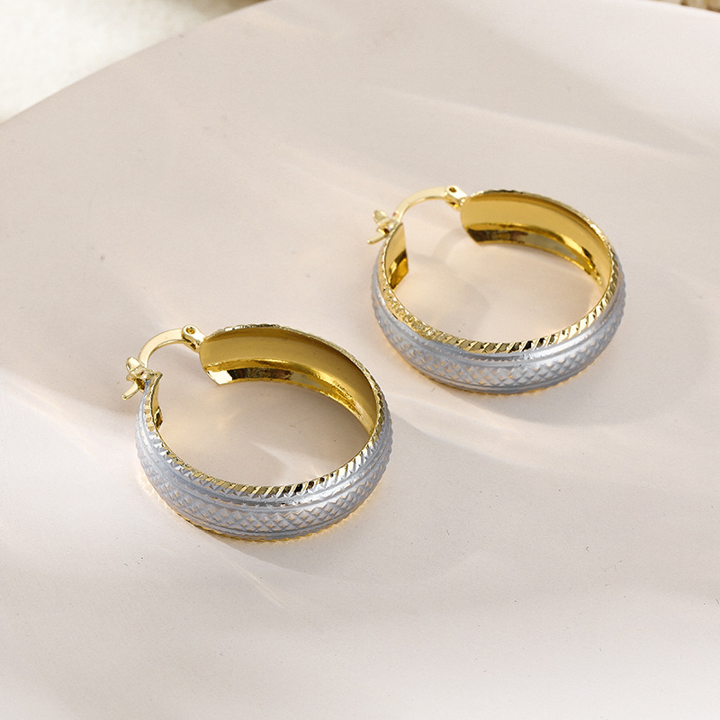 Copper Material Graceful Personality Simple Earrings - Image 9