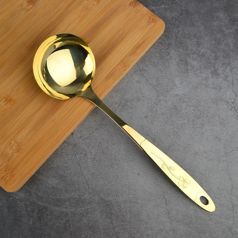Copper Spoon Kitchen Utensils Set Copper Spatula Copper Soup Spoon Copper Colander Copper Frying Spatula Full Set - Image 8