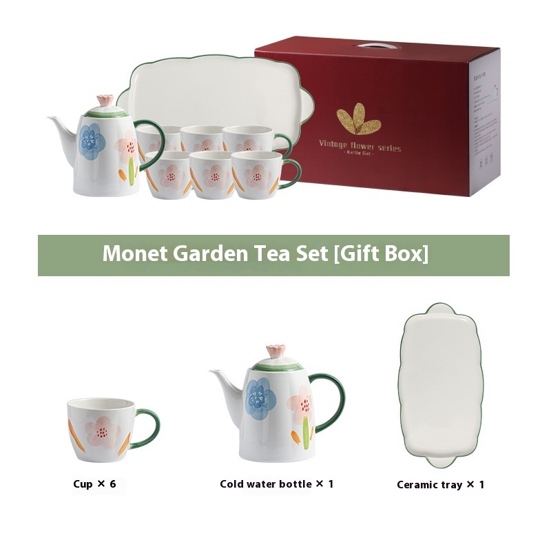 Underglaze Porcelain Water Utensils Set Teacup Tea Set - Image 9