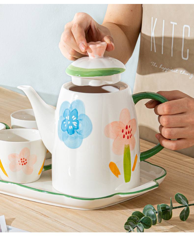 Underglaze Porcelain Water Utensils Set Teacup Tea Set - Image 2