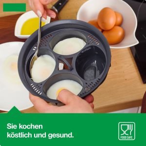 4 In1 Egg Poachers Egg Cooker Tools Eggs Steamer Mold Tray