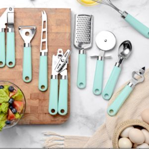 Creative Plastic Handle Stainless Steel Kitchen Utensils