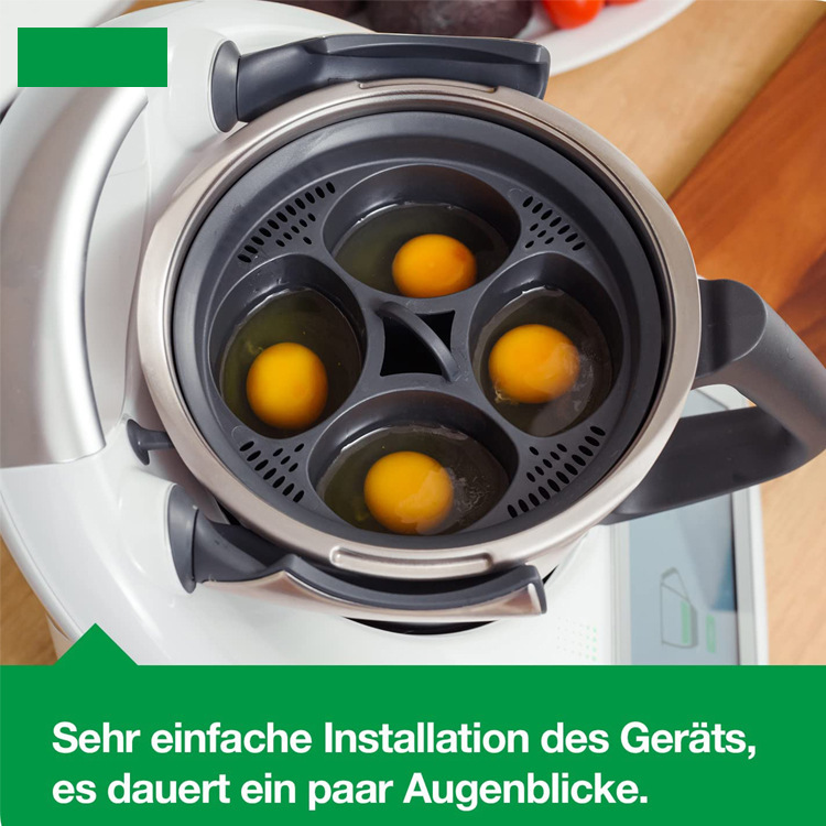 4 In1 Egg Poachers Egg Cooker Tools Eggs Steamer Mold Tray - Image 7