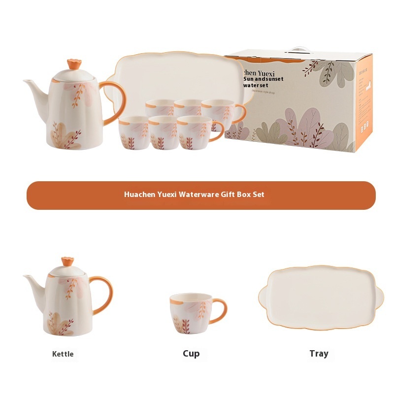 Underglaze Porcelain Water Utensils Set Teacup Tea Set - Image 4