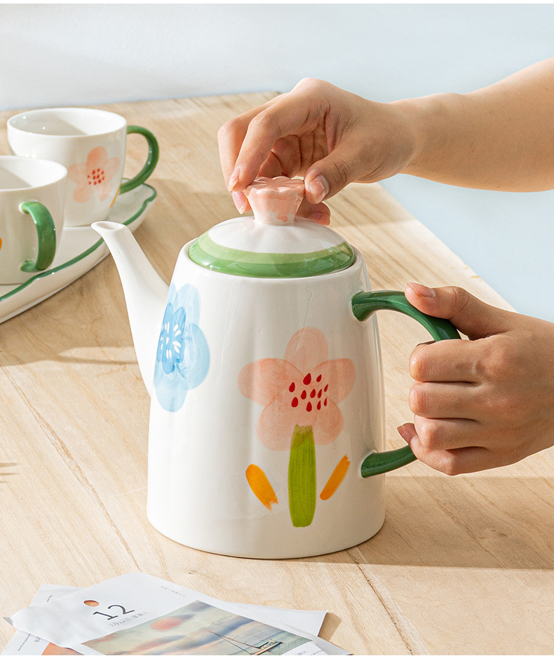 Underglaze Porcelain Water Utensils Set Teacup Tea Set - Image 5