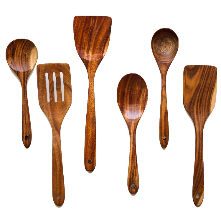 Premium Wooden Cooking Utensils 7 Sets - Image 6