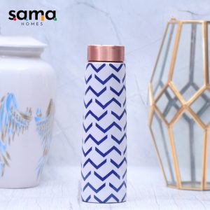 Blue-Wave-Design-Printed-Copper-Water-Bottle-Leak-Proof-Capacity