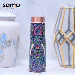 Elephant-Design-Printed-Copper-Bottle-Enamel-Leak-Proof-Capacity