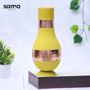 Pure-Copper-Silk-Yellow-Modern-Surahi-with-Inbuilt-Glass-Capacity