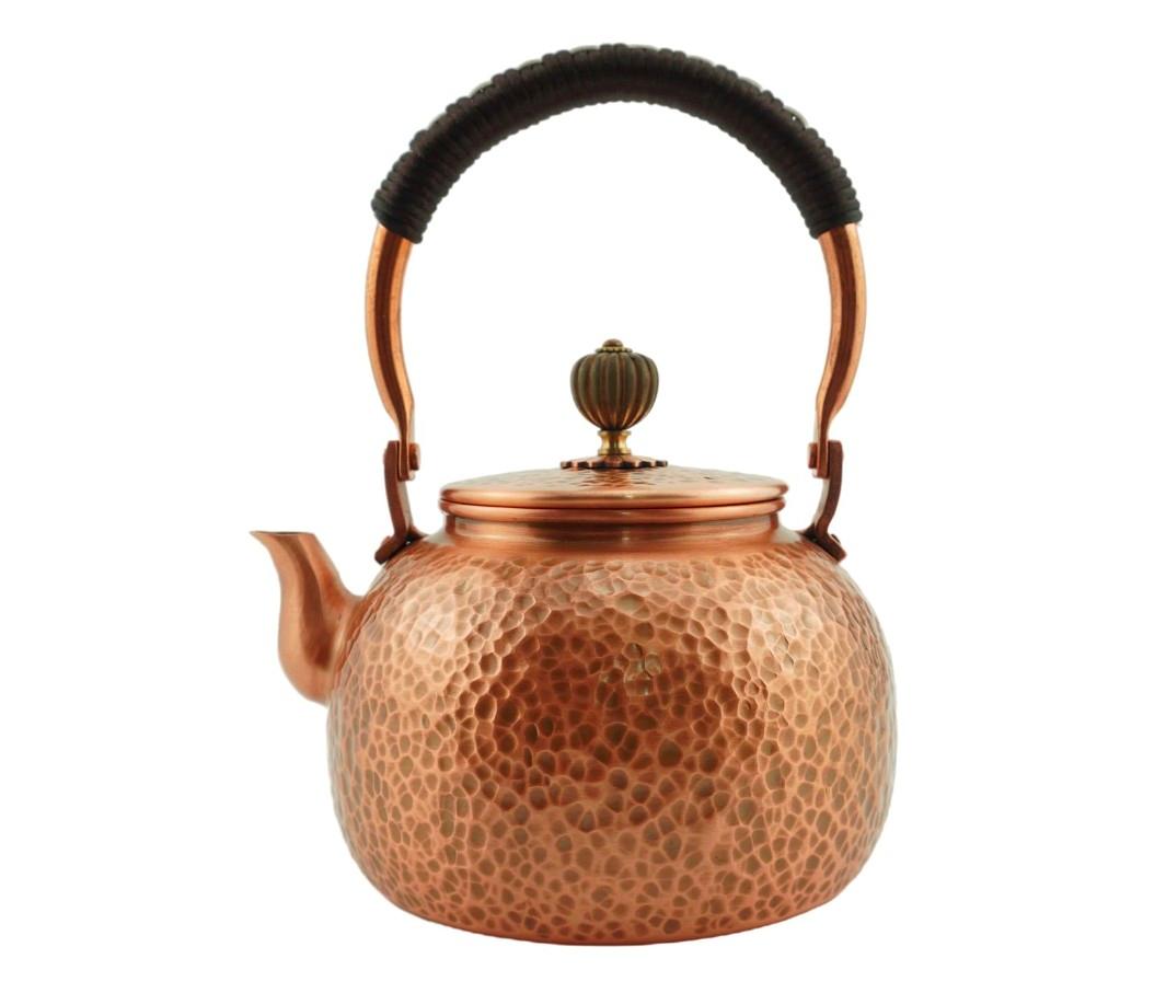 Funmaker Handmade Solid Copper Tea Pot Kettle