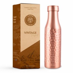 veda leaf Copper Water Bottle 950 ML
