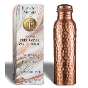 Heavenly Metals 32oz Pure Copper Water Bottle