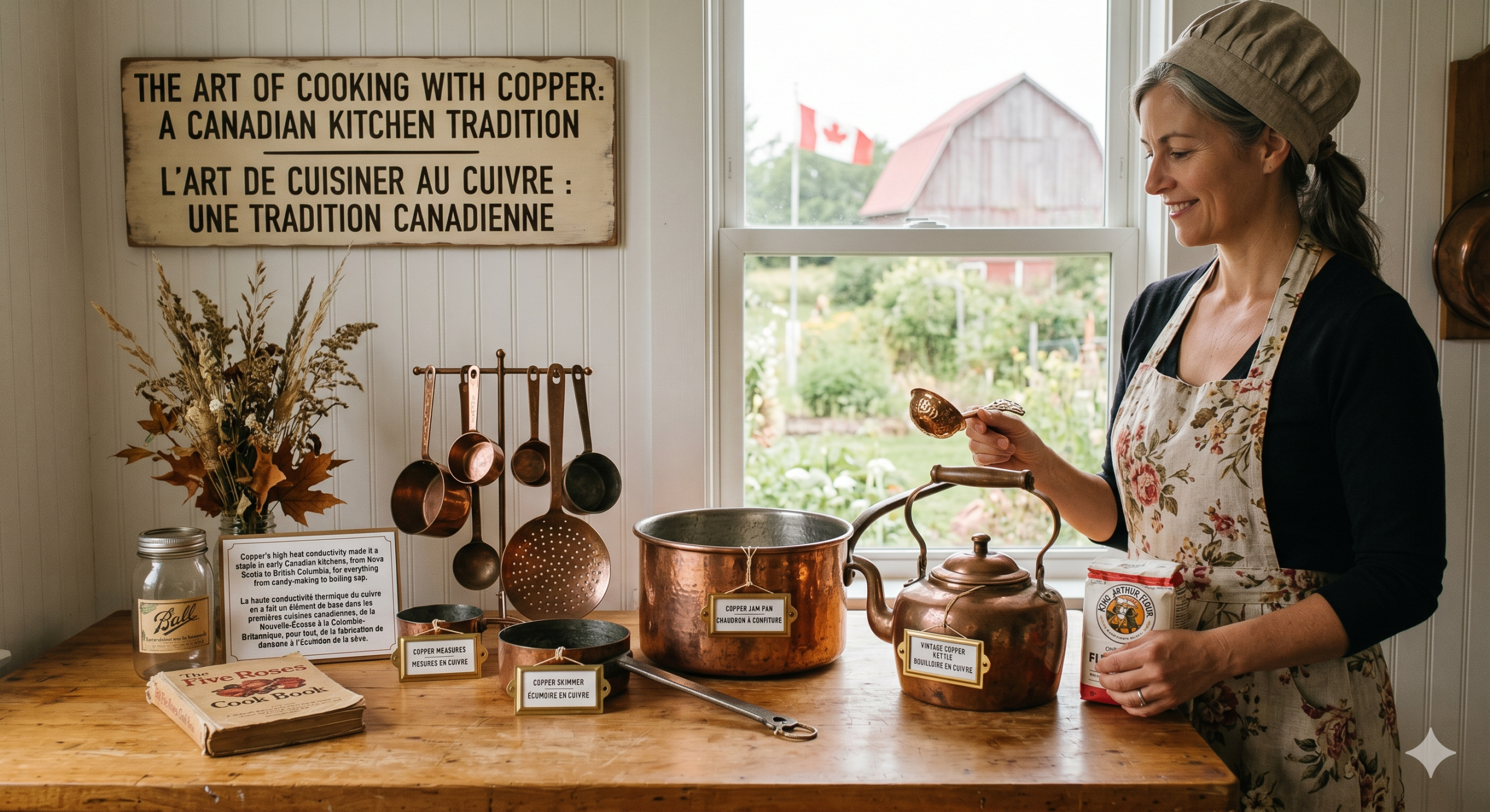 Vintage Copper Kitchen Utensils