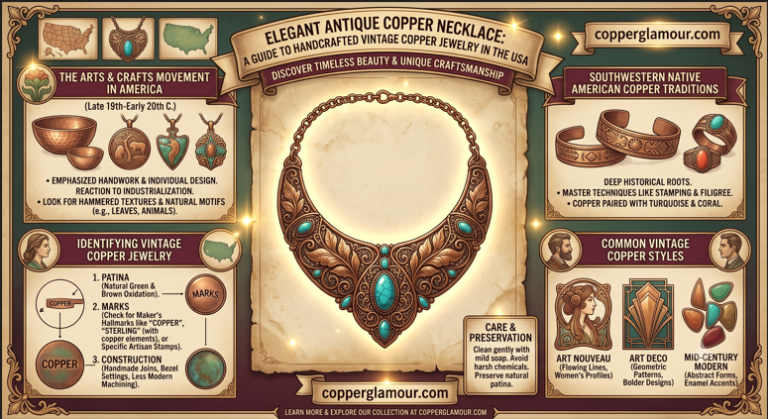 antique copper necklaces