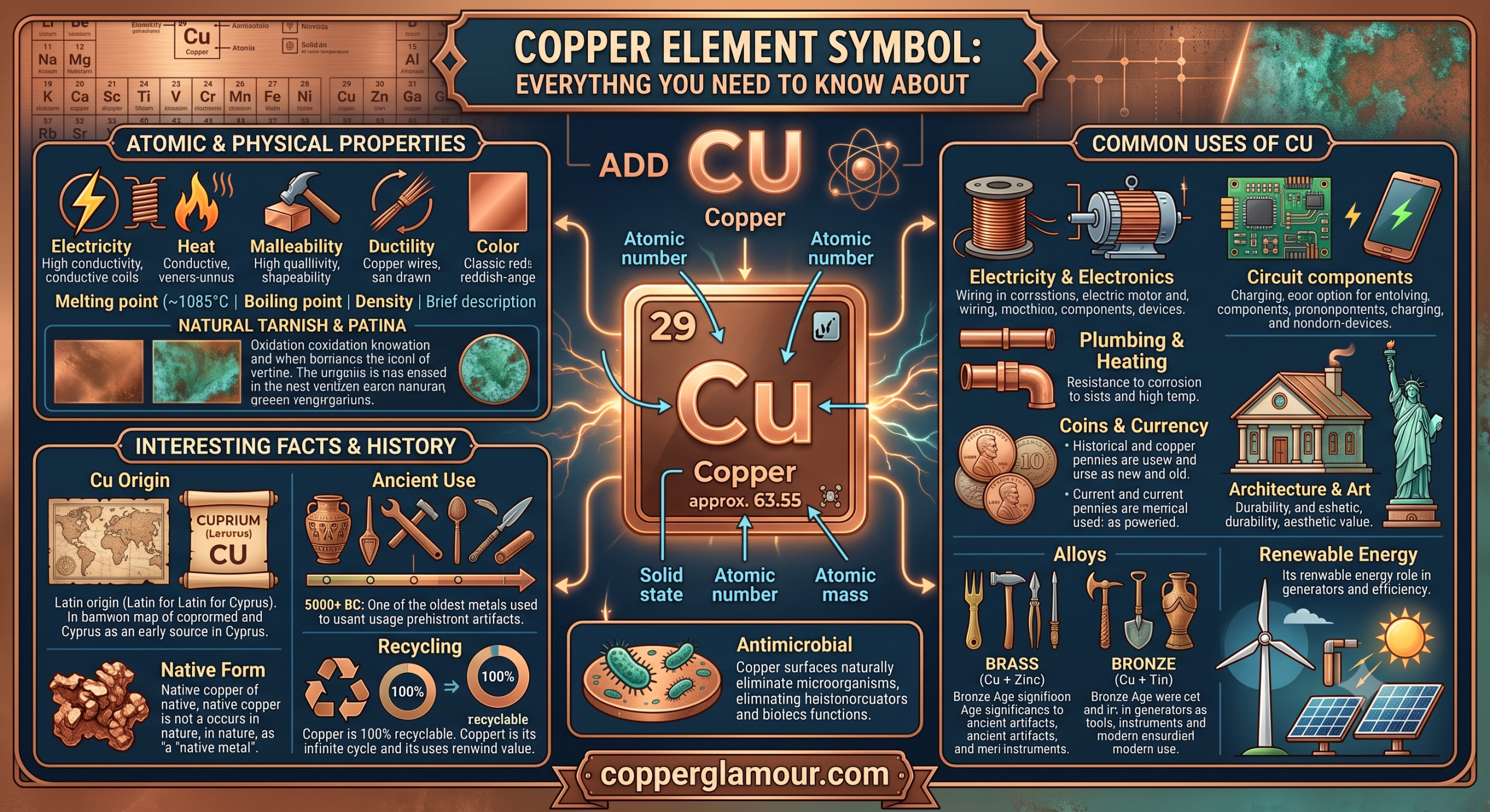 copper element symbol