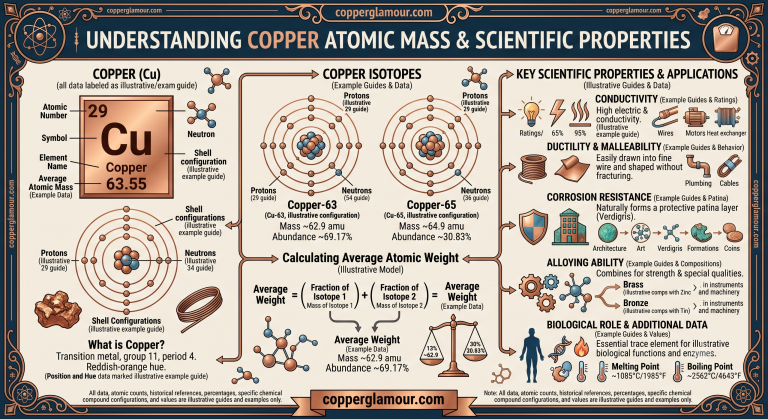 what is copper atomic mass