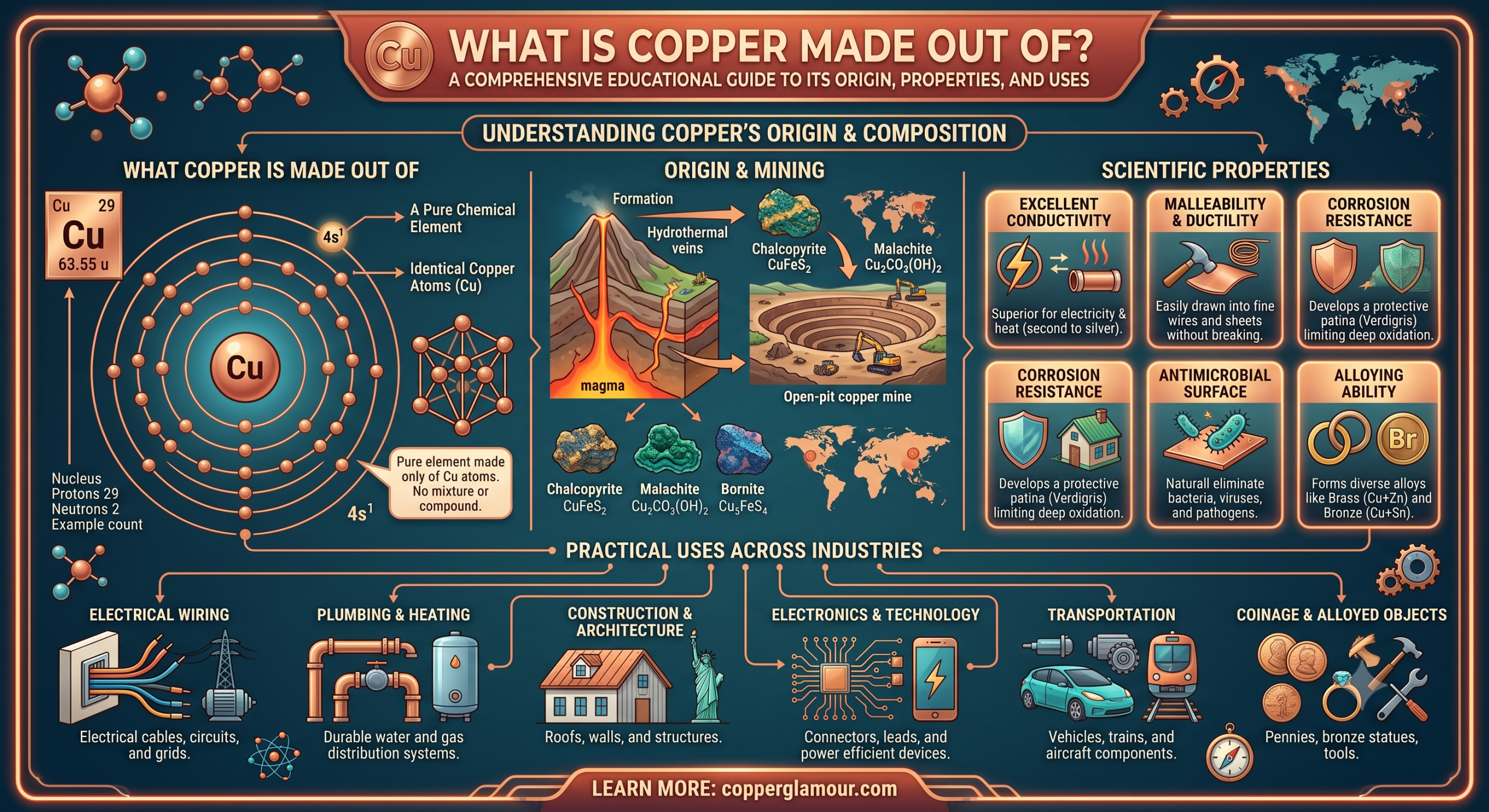 what is copper made out of