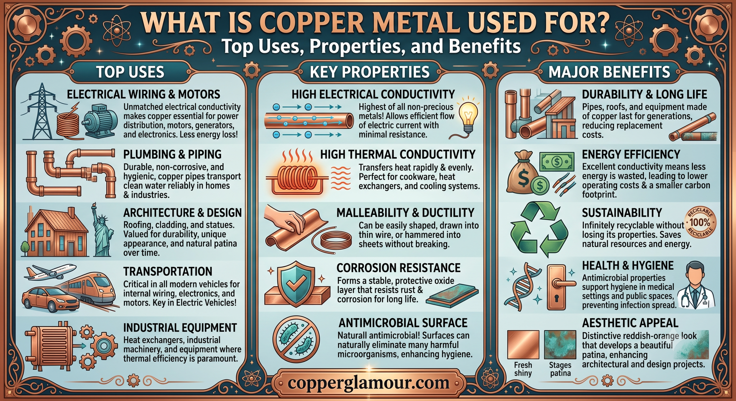 what is copper metal used for