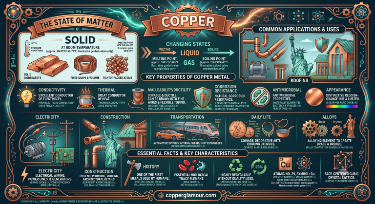 what is the state of matter of copper