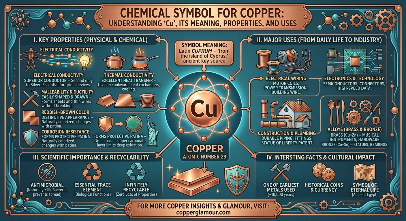 chemical symbol for copper