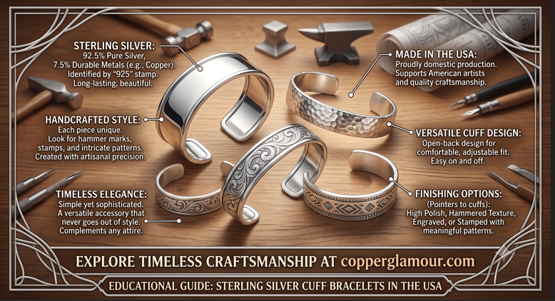 sterling silver cuffs bracelets