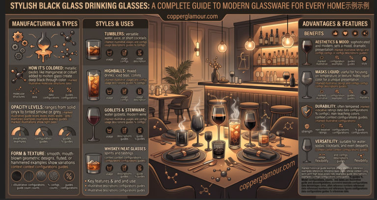 Stylish Black Glass Drinking Glasses: A Complete Guide to Modern Glassware for Every Home