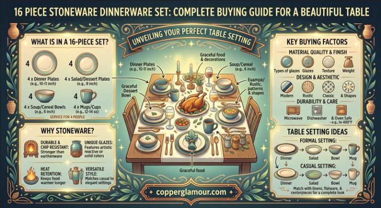 16 piece stoneware dinnerware set