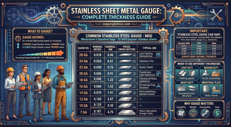 stainless sheet metal gauge